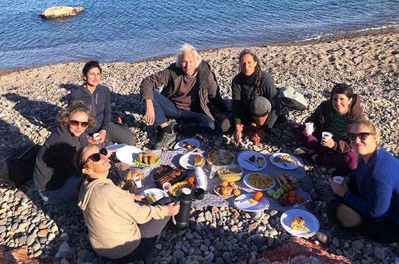 Picnic en la ruta de senderismo